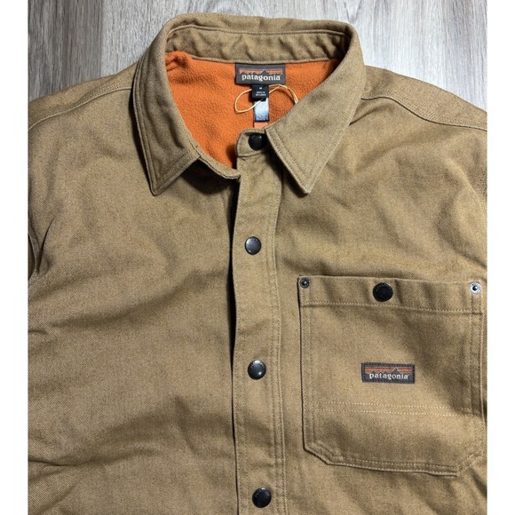 Patagonia Iron Forge Fleece Lined Jax Shirt Barn Ranch Jacket Men's M Brown NWT - Picture 3 of 10